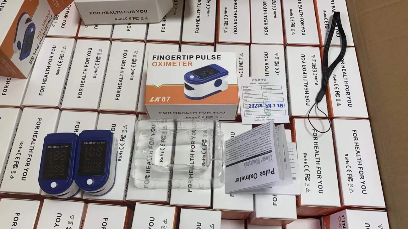 Finger Pulse Oximeter Oxygen Saturation Monitor - Pulse Ox Fingertip o2 Monitor for Pediatric and Adult CMS-50DL