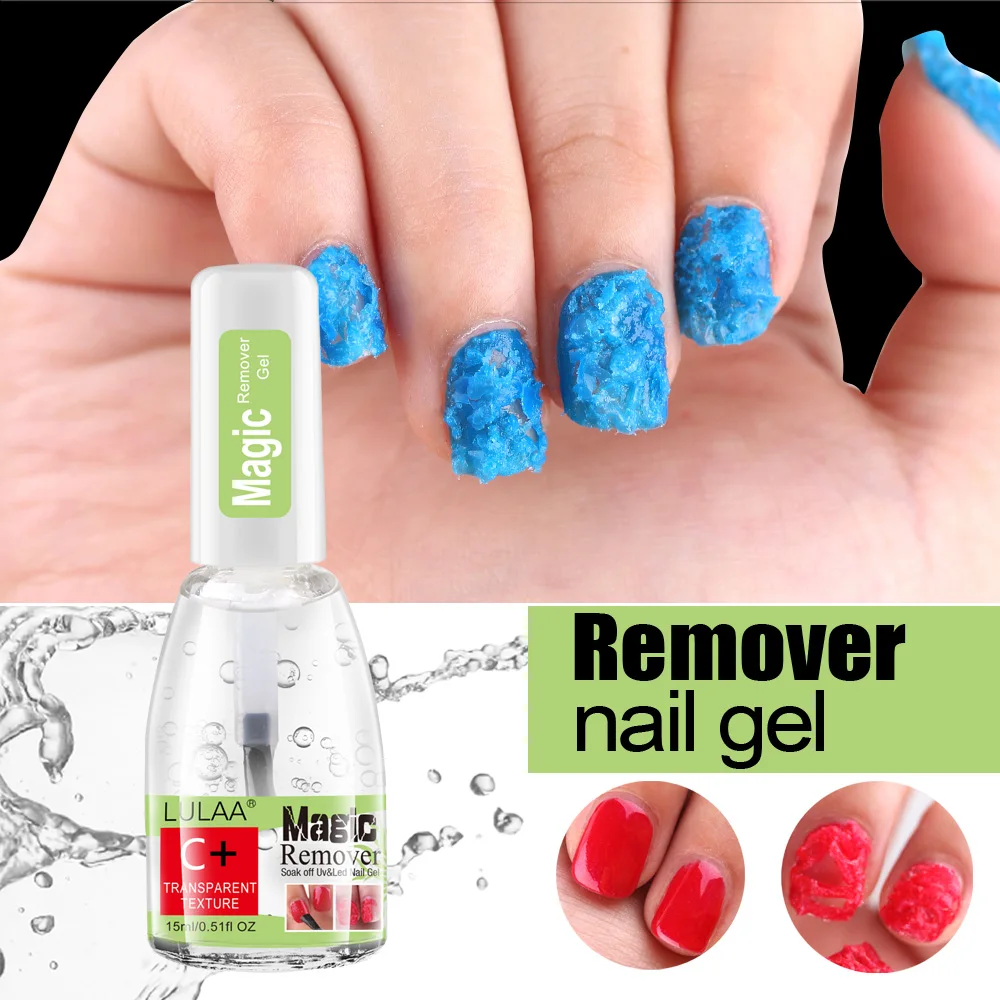 OEM Natural Nail Polish Remover Nail Glue Cracks Quickly Removedor De Esmalte Magic Burst Gel Soak Off Removing Gel and Varnish