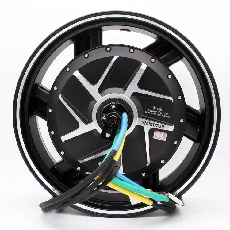 YMMOTOR 17 inch 15KW 60V72V 96V high speed racing motor tile type brushless DC motor  is suitable for electric motorcycles