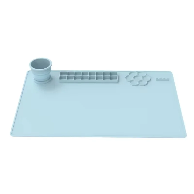 Best Sell Silicone Craft Mat, Silicone Art Painting Nonstick Artist Silicone Drawing Sheet Mat with Cup