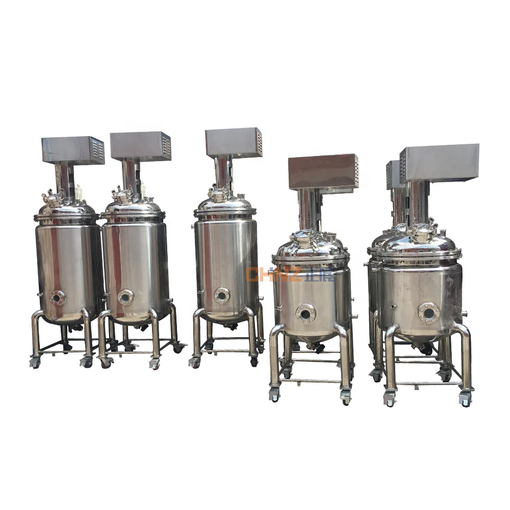 Sanitary stainless steel liquid mixing tank with agitator spherical detergent mixing tank chemical mixing machine