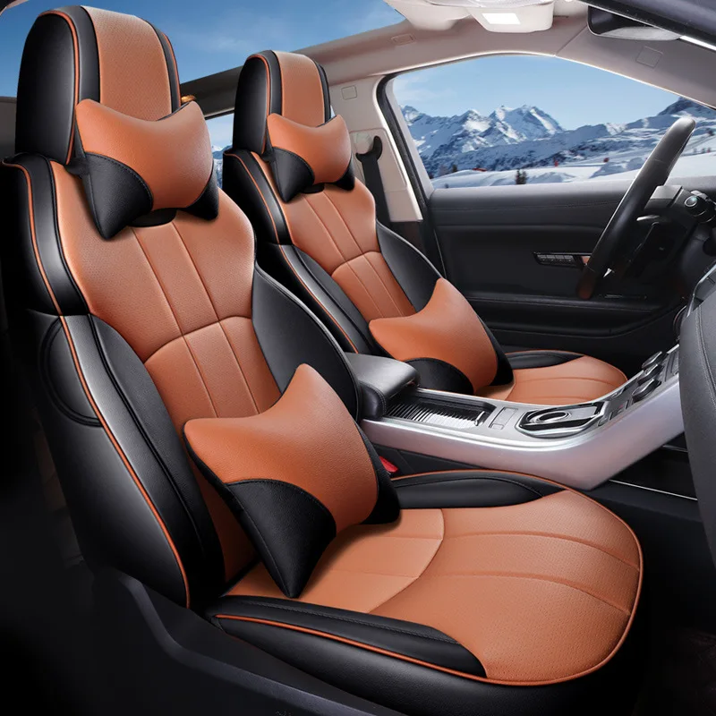 Hot Sale Leather Original luxury Custom auto Car Seat Covers full set universal design for toyota