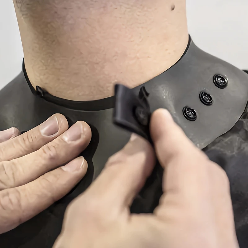 custom logo rubber neck  barber supplies hairdressing cape salon hair cutting barber capes with silicone neck