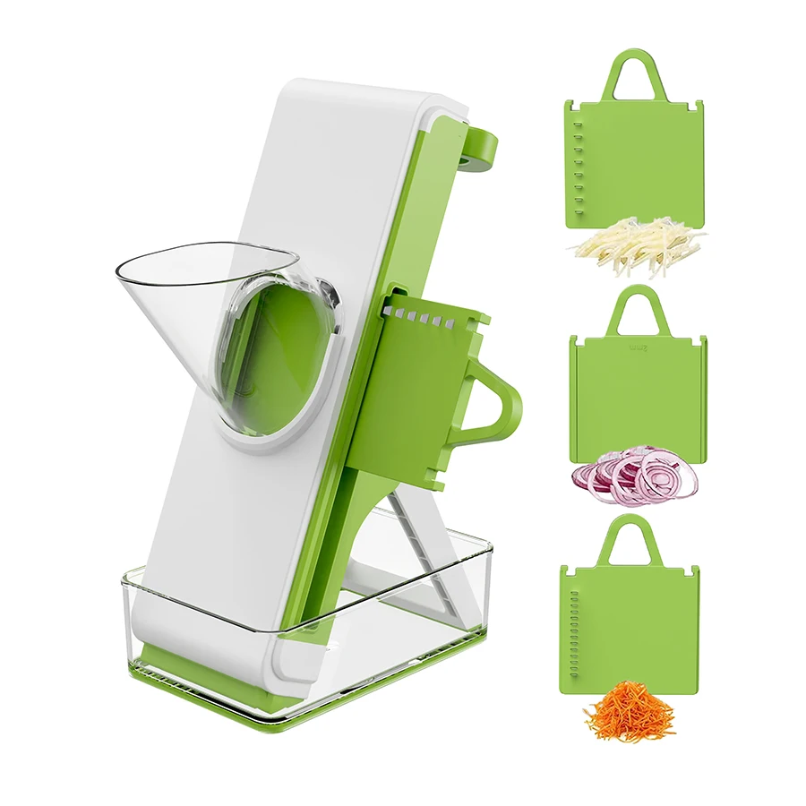 Professional Adjustable Mandoline Slicer Grater Stainless Steel Blades High Vegetable Cutter Onion Chopper Food Processor