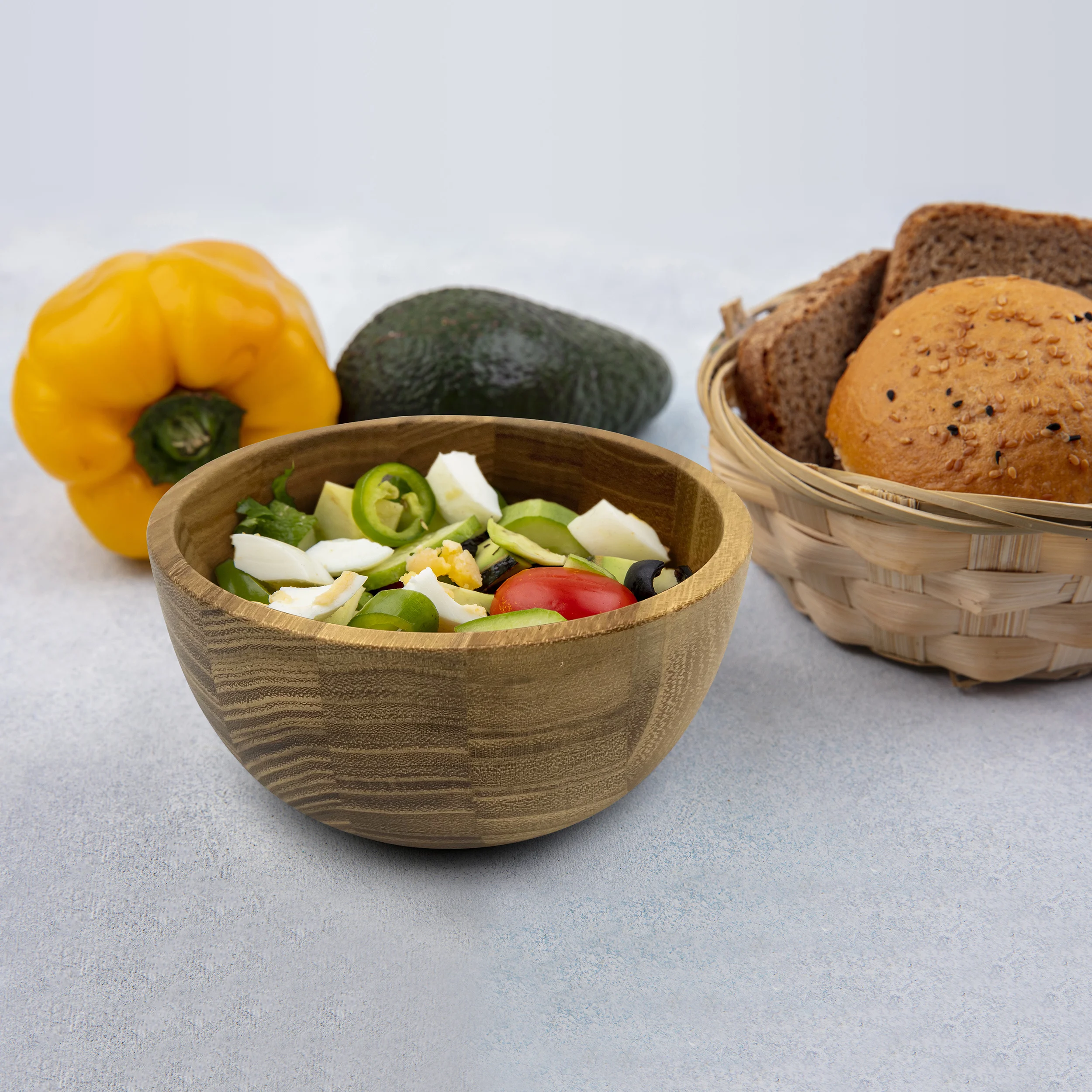 Hot Selling Wood Mini Bowl Home Kitchen Dinnerware Tabletop Wooden Food Soup Bowl Salad Dish Made of Wood