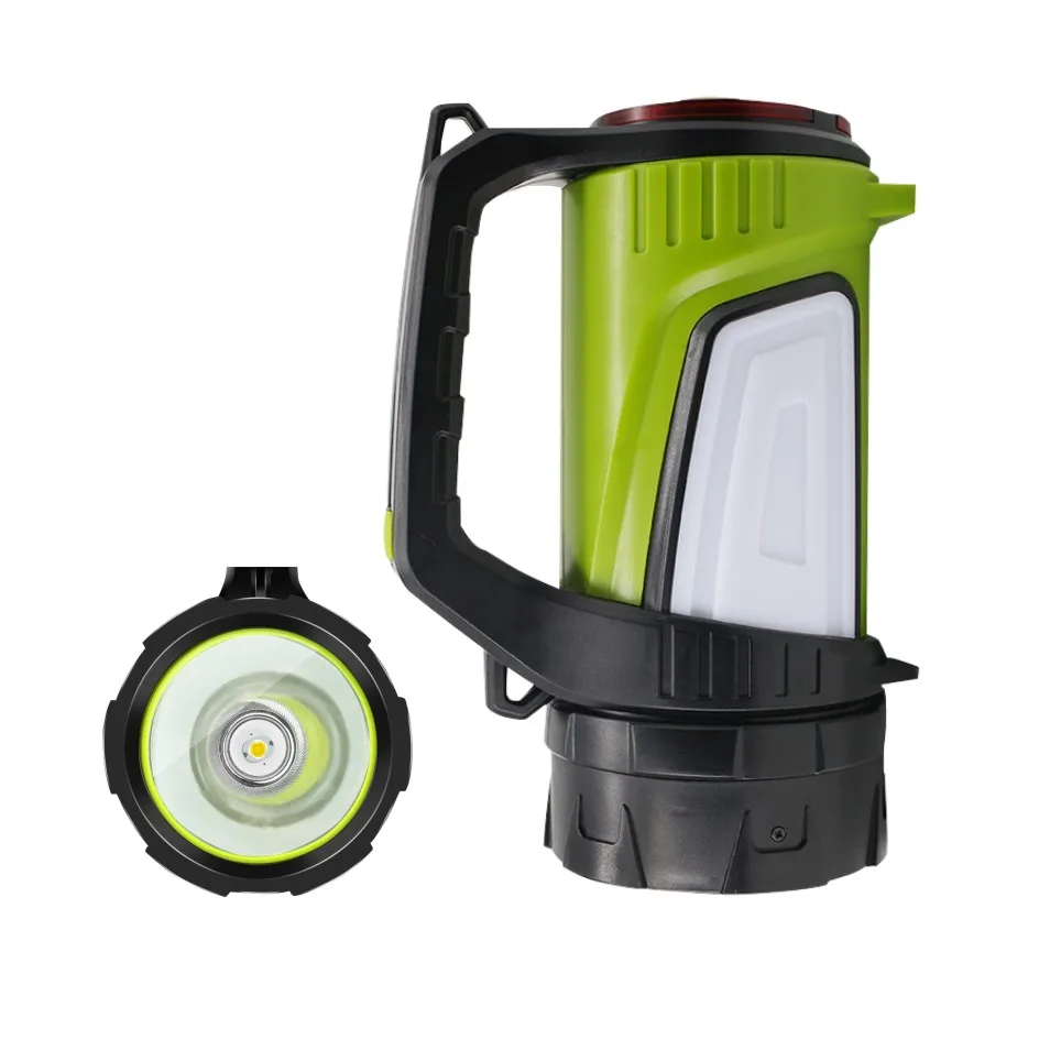 outdoor Emergency spotlight USB rechargeable search light 3 KM handheld led cob searchlight with power bank