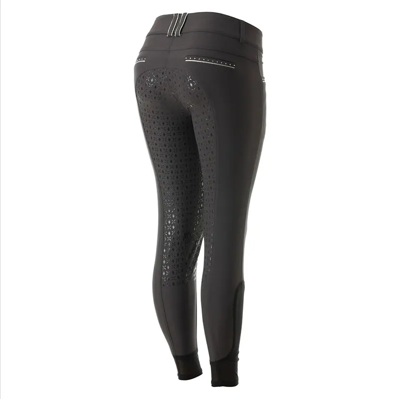 Customised Oem/Odm Design Different Sizes Crystal Dragon Rhinestone Horse Accessories Breeches Riding Full Seat Silicone