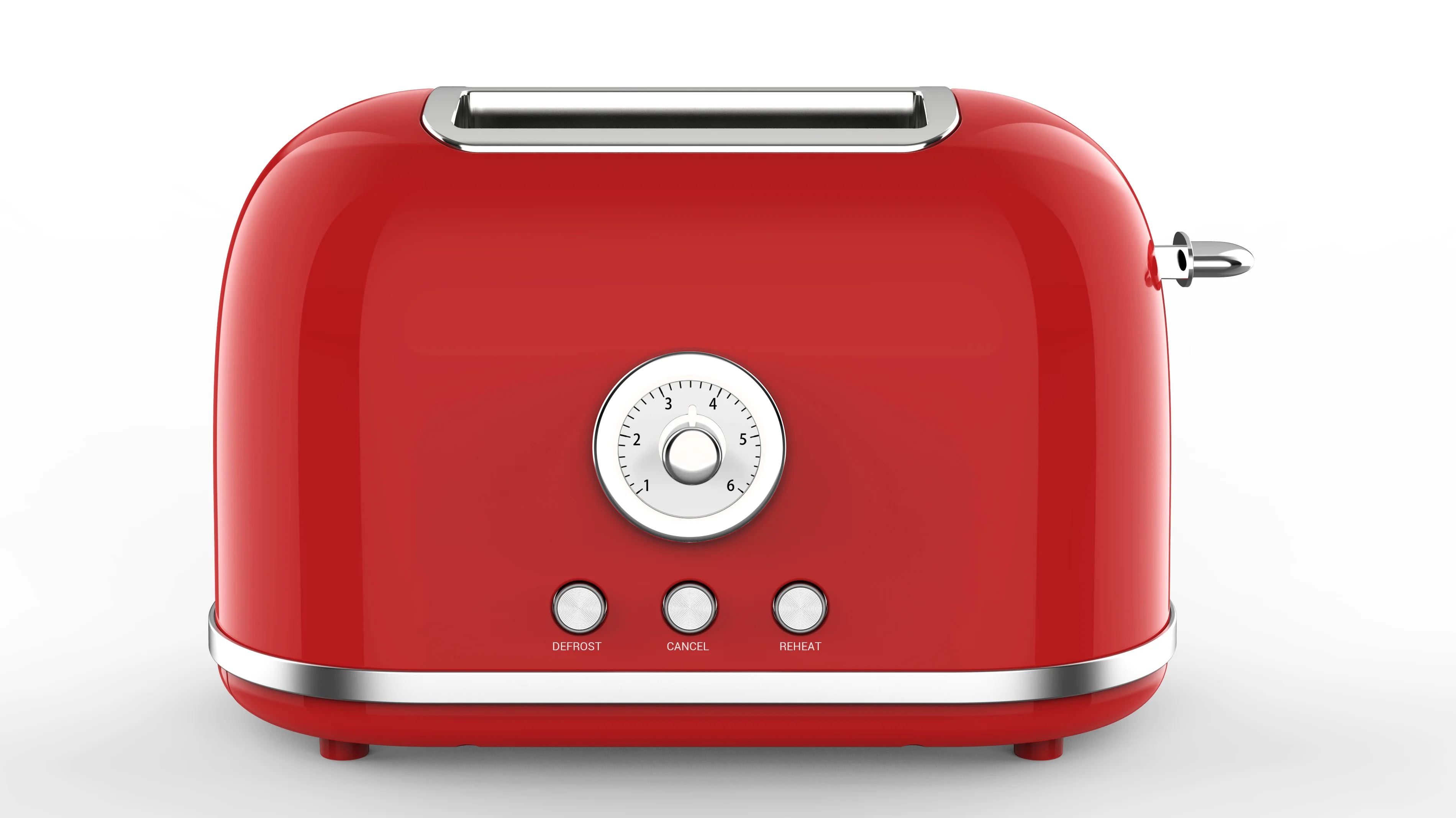 Custom logo timer Retro 2 slice Toaster Stainless Steel Electric POP UP Bread Toaster with Grill