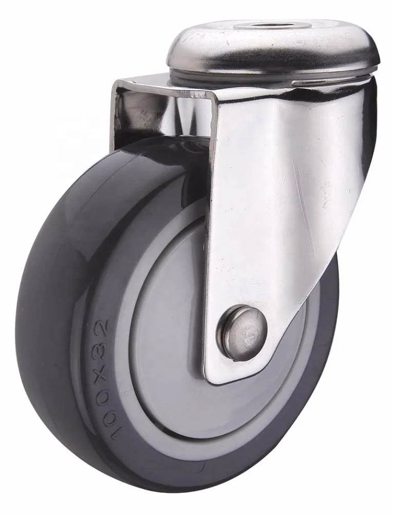 Роликовое колесо с боковым креплением высокое качество термопластичная резина ТПР Поворотная Тележка роликовые колеса