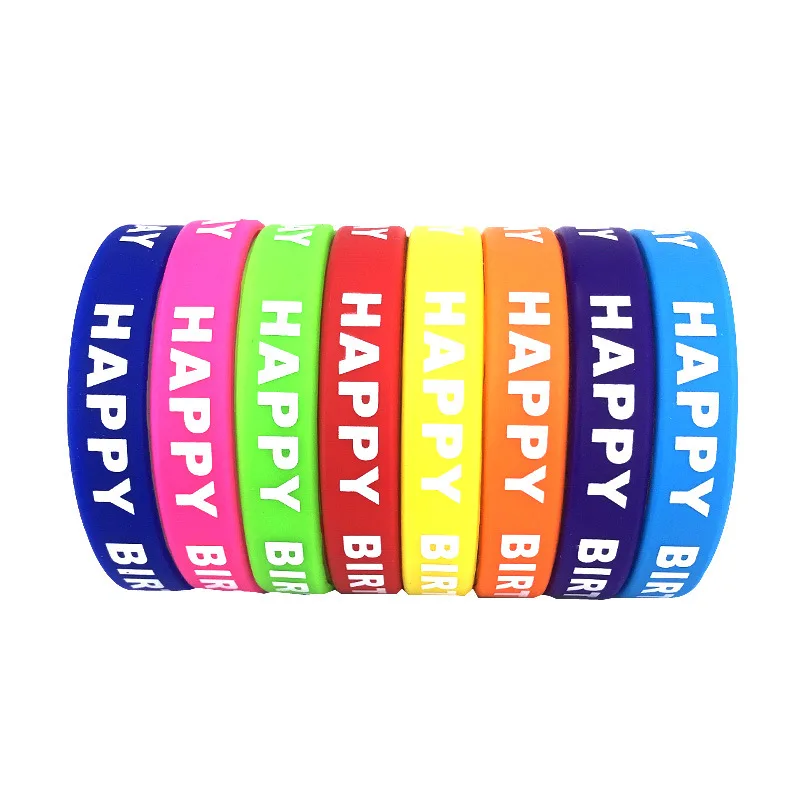 Personalized Custom Debossed Events Logo on Silicone Bracelets