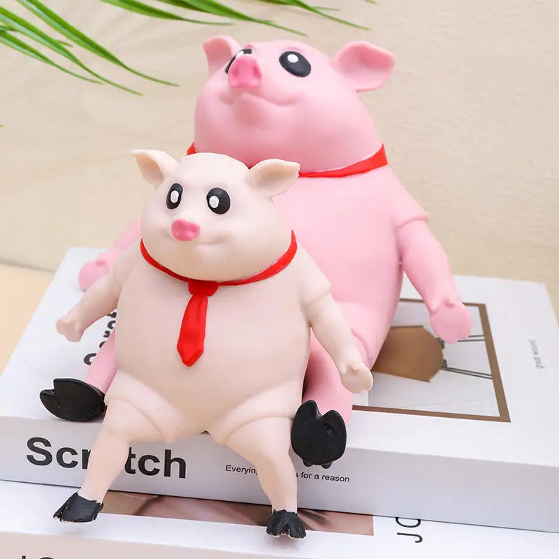 Wholesale Pig Squeeze Squishy Cute Pink Swine Anti-stress Pig Reliever Fidgets Sensory Toy