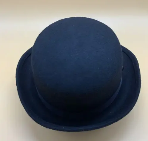 Custom High Quality Formal 100% Wool Fashion Wide Brim Women Men Pork Pie Hat Black Bowler Derby Porkpie Top Parade Bowler Hat