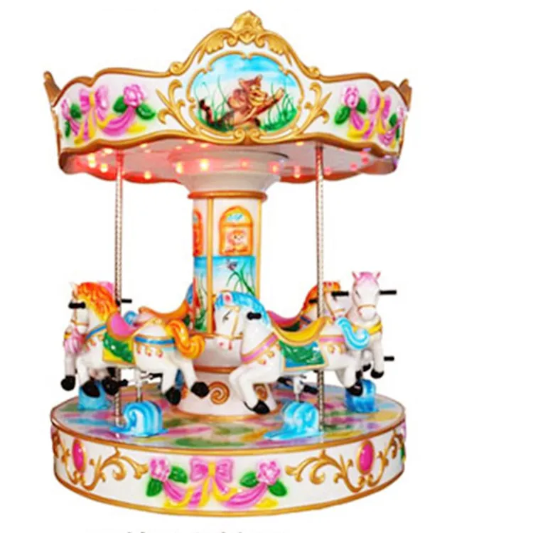 Wholesale luxury mini outdoor playground kids carousel merry go round for kids