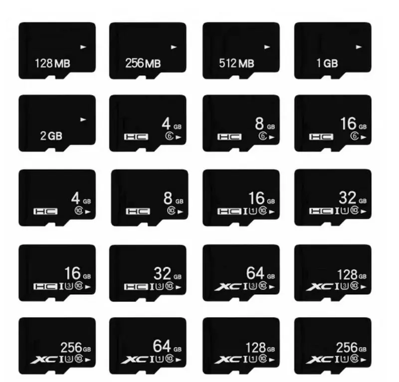 8G 128G  Cheap Plastic Packaging BoxesWholesale Memory card Sd Card 2GB 4GB 8GB 16GB 32GB 64GB sd card for MP3 GPS