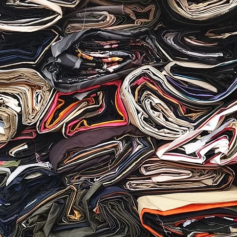 Hot selling stock cheapest warehouse stock lot woven textile  cotton twill fabric/cut pieces/1-15 meters/mix design