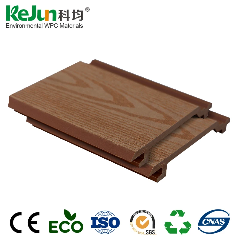 Wood Grain Exterior wpc Wall Panels Decorative Composite Siding Board