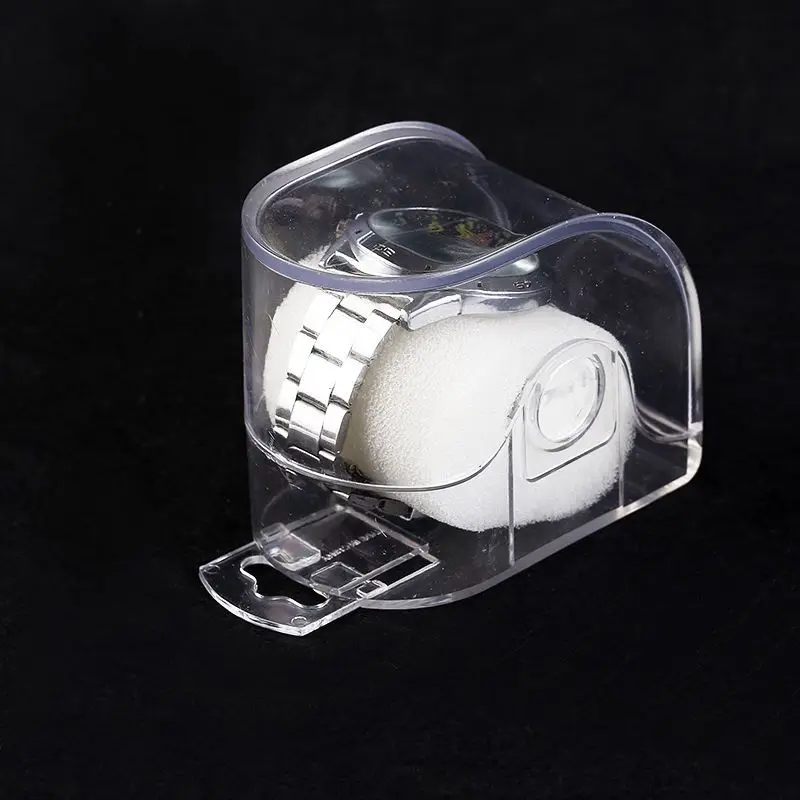 Luxury Smart Watch Organizer Countertop Display Single Watch Box Transparent Premium Acrylic Watch Display Stand Holder
