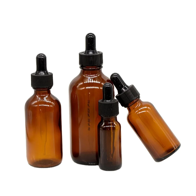 lempty glass dropper bottles eye pipette wood bambo 30 ml bottle frosted with packaging