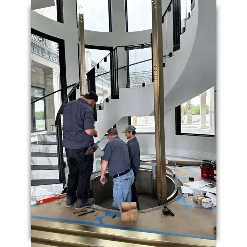 2-5 Floors Small Shaftless Residential Elevators Hydraulic Ascensor House Villa Lift Passenger Home Elevator Lift