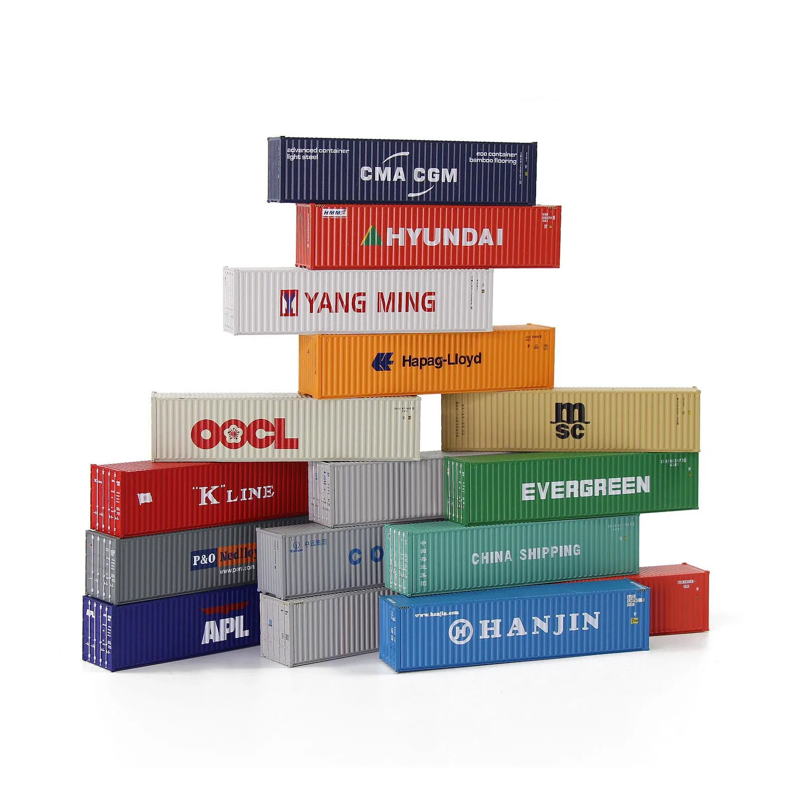 Модель C15008, компоновка железной дороги, поезд, масштаб 1/150 N, контейнер 40 дюймов, контейнер 40 футов, грузовой автомобиль