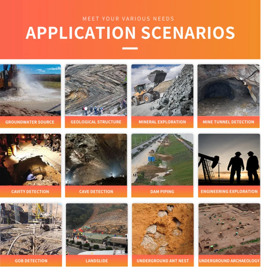 PQWT-GT150A Multi Function 18 Channels Geophysical Borehole Water Underground Water Detector 150m