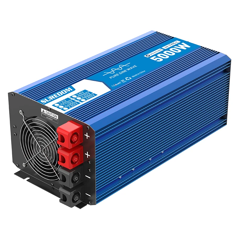 DC To AC 12v 240v Single Output 5000w Solar Inverter Pure Sine Wave Inverter Power Inverter