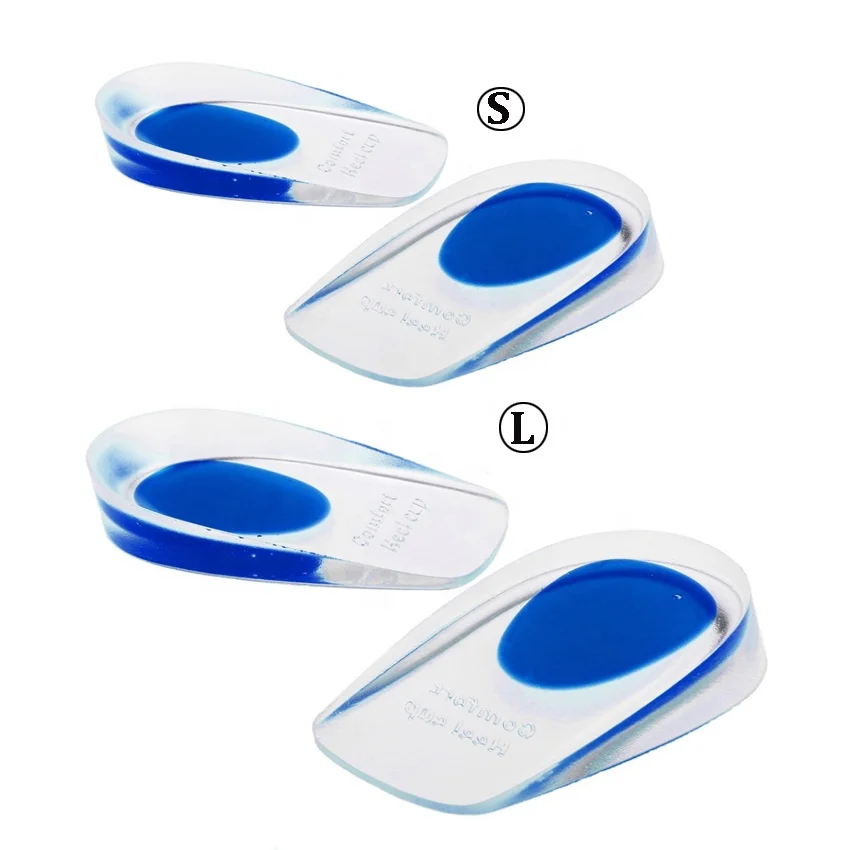 Plantar Fasciitis Inserts Bone Spurs Heel Pain Relief Insole Cushions Support Protectors Pads PU Silicone Gel Heel Cups HA00432
