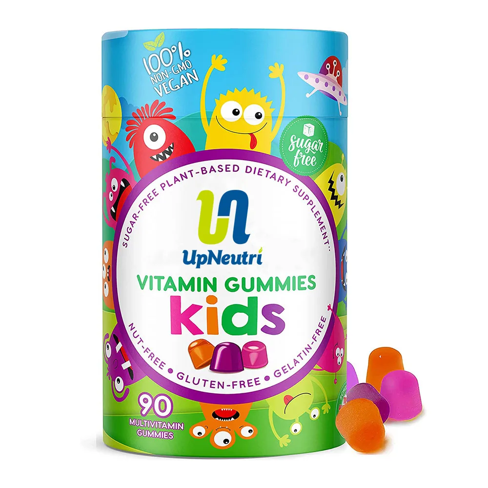 GMP Qualified Factory Private Label Vegan Gummies Multivitamins for Kids Sugar and Allergen Free Supplements