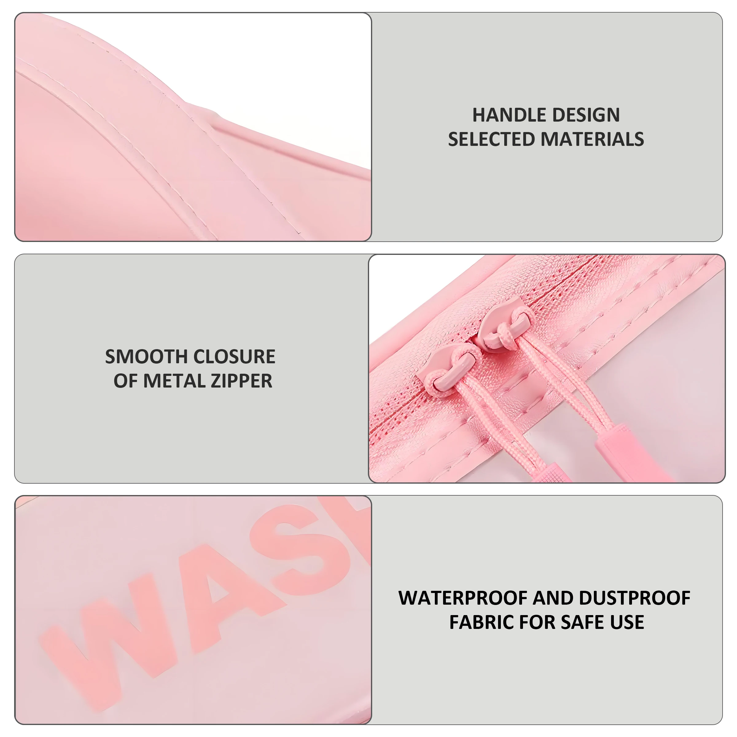 Travel Waterproof Toiletry Bag Large Capacity Cosmetic Storage Bag Clear PVC Hanging Makeup Cosmetic Bag with Hook