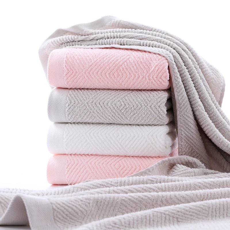 Factory bath towel wholesale promotion high quality solid color bath towel custom bamboo bath towels soft and absorbent