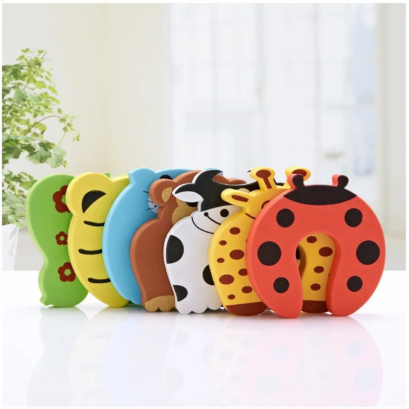 Cartoon Baby Door Stopper Baby Safety PVC Finger Protection Child Proofing Finger Safety Guard