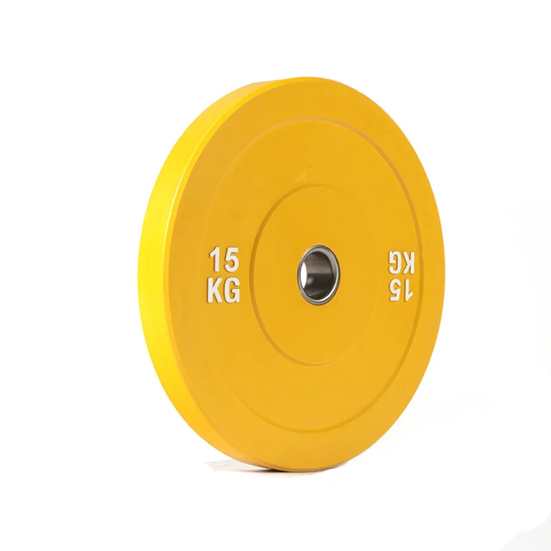 Hot Sale Competition Custom Barbell Cast Iron Calibrated Gym Colored Rubber Weight Plates
