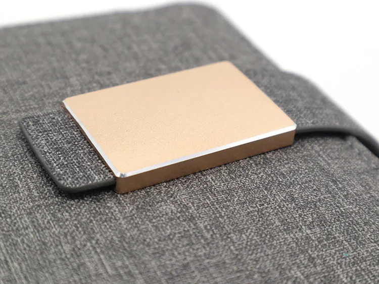 PU кожаный беспроводной Powerbank дневник с металлической пряжкой банк питания планировщик ноутбук для офиса Бизнес