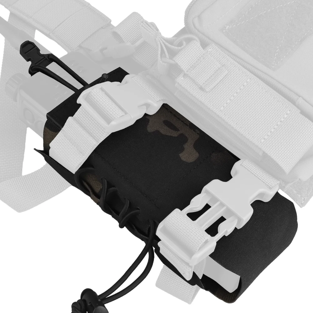 Wosport Cordura Assaulter Radio Pouch Elastic Tab Bag Packed  For Chest Rigs