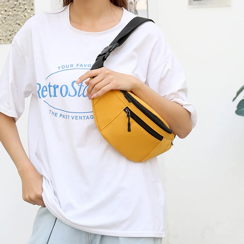 custom logo cheap unisex fanny pack wear-resistant nylon leisure fitness waist bag running bag with earphone hole