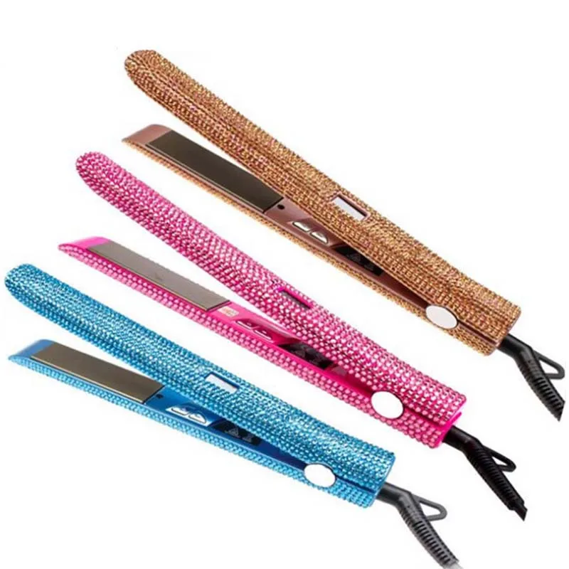 Fashionable Rhinestone hair straightener bling flat irons hair straightener  Custom Diamond Crystal