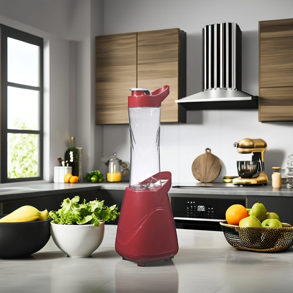 Portable Personal Blender Mini Handheld Variable Speed Juicer Stainless Mixing Bowl Push Button Controls BPA-Free German