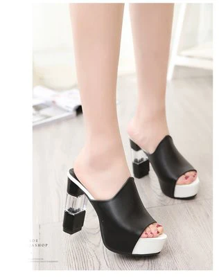 HLS013 wholesale stilettos dress sandals women high heel slippers