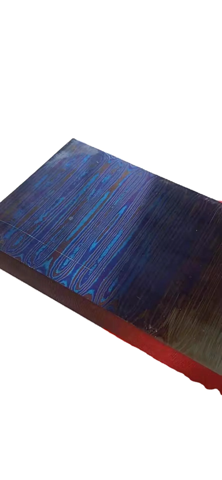 Custom Timascus Mokuti Titanium Damascus sheet