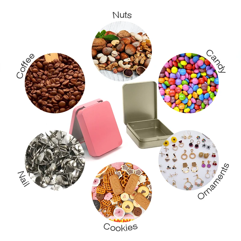 20 Years Factory tin case small metal tin large rectangular candy custom printed altoid hinge tin box food grade with cover