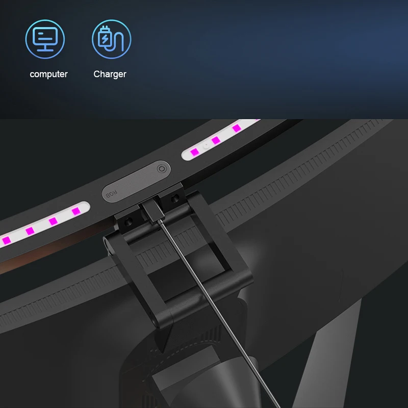 USB LED Desk Lamps Dimmable Monitor Laptop Screen Light Clip Computer lighting Eye Protection Reading Lamp