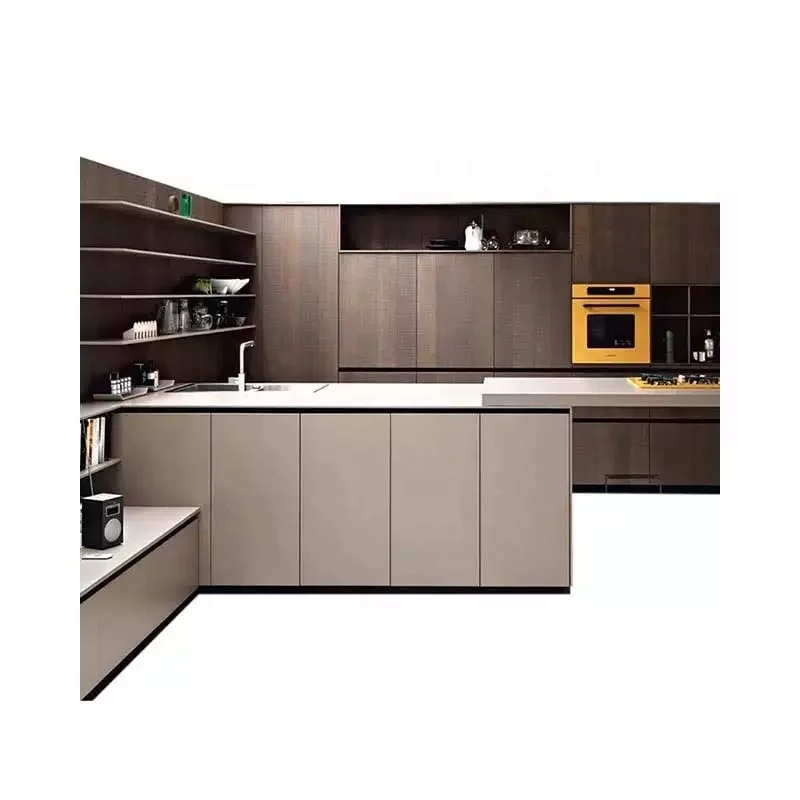 2019 Современный серый матовый лак Wood Veener для дома, кухни, офиса