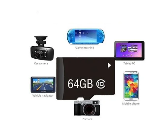 High Speed SD Memory Card 32GB 64GB 128GB Full Capacity TF Card Class 10 Mini Storage Crad 256GB 512GB