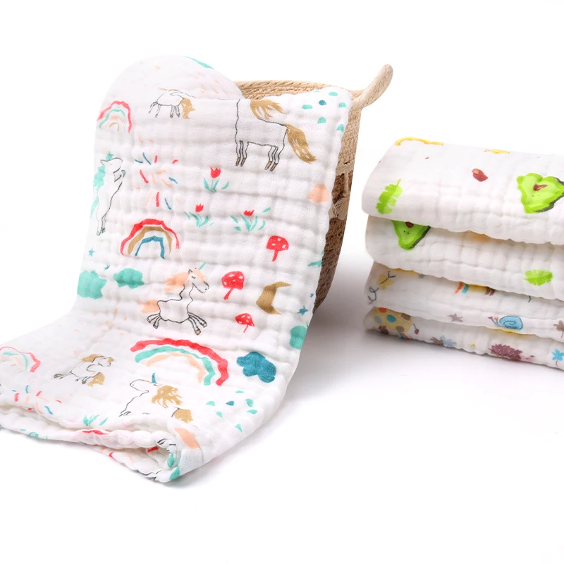 EASYMOM High Quality Cheap 100% Cotton Muslin Baby Blanket 6 Layers Newborn Hugging Quilt Baby Swaddle Wrap