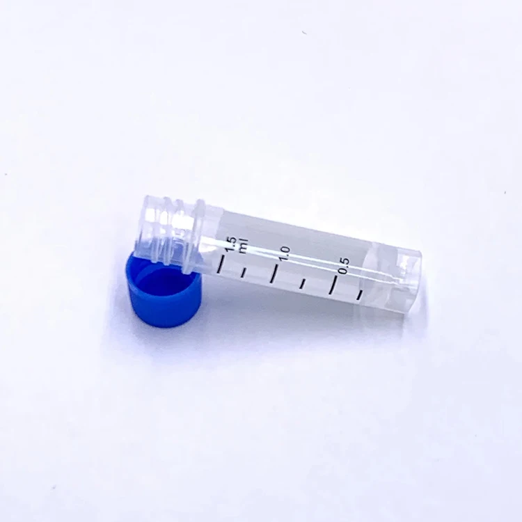 Manufacturer Plastic PP Medical Science Laboratory Samples Tubes Disposable Self Standing Plastic Cryovial Test Tube