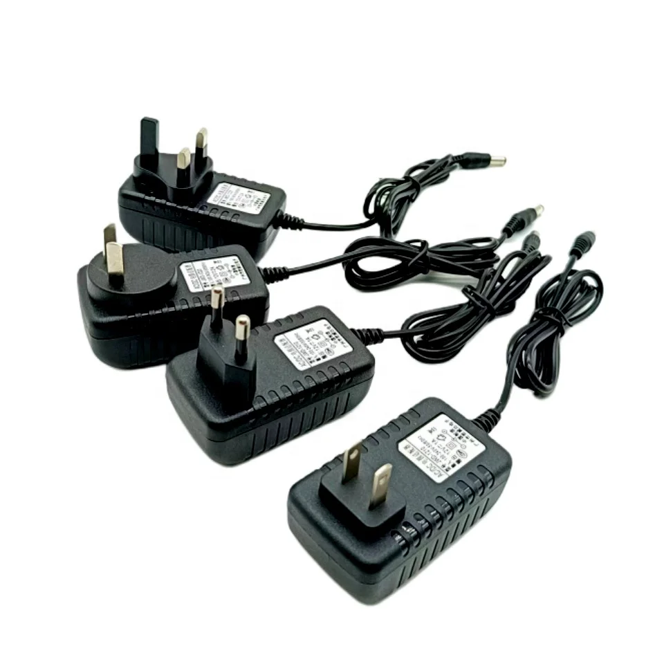 Factory Cheap Price AC DC 12V 2A Power Adaptor Plug(US/EU/UK/AU/CN) Power Supply Wall Charger For Security Camera Monitor TV Box