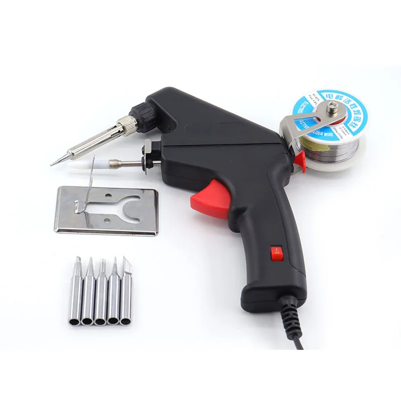 Manual Soldering Gun European Internal Heat Automatic Welding Gun Set With Switch 4 Electric Soldering Iron 60w Soldering Tool