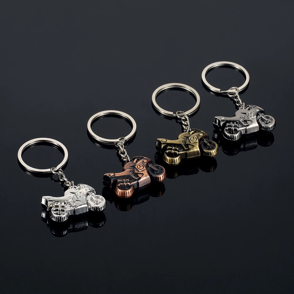 Color Wholesale Promotional Metal 3D Heavy Motorcycle Keychain