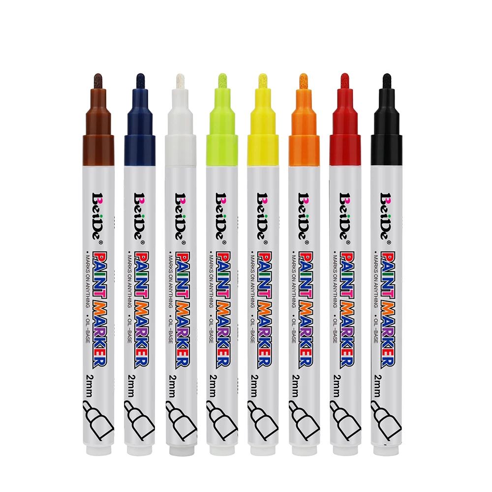 Oil-based paint Marker, quick dry marker, water-proof marker, 2 color pack