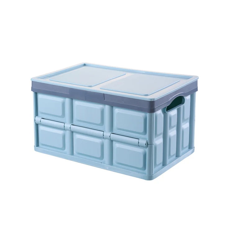 
51.5*35*28cm Rectangle PP Plastic Cloth Organizer Foldable Storage Box 